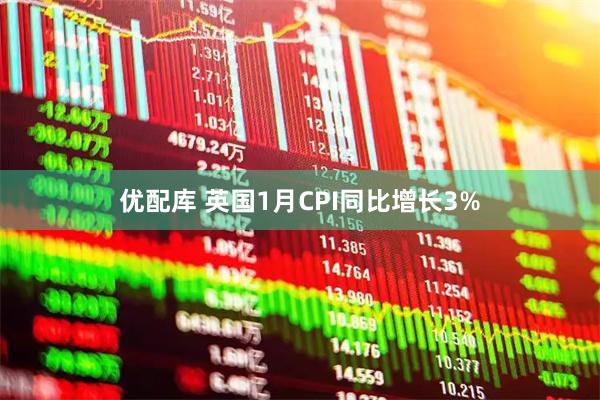 优配库 英国1月CPI同比增长3%