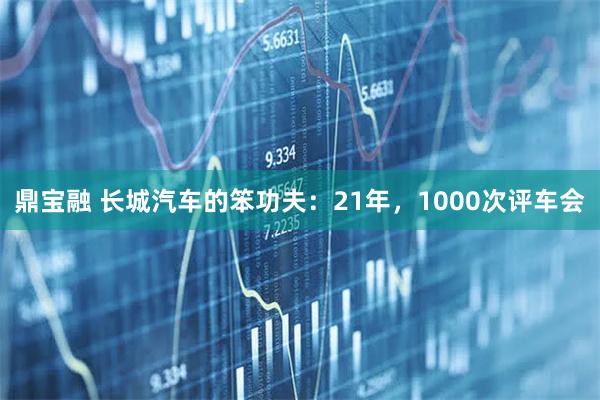 鼎宝融 长城汽车的笨功夫：21年，1000次评车会