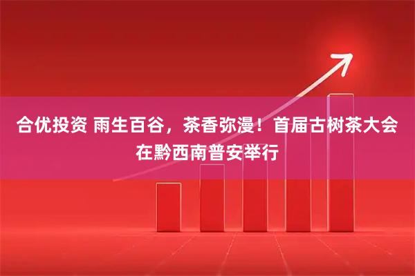 合优投资 雨生百谷，茶香弥漫！首届古树茶大会在黔西南普安举行