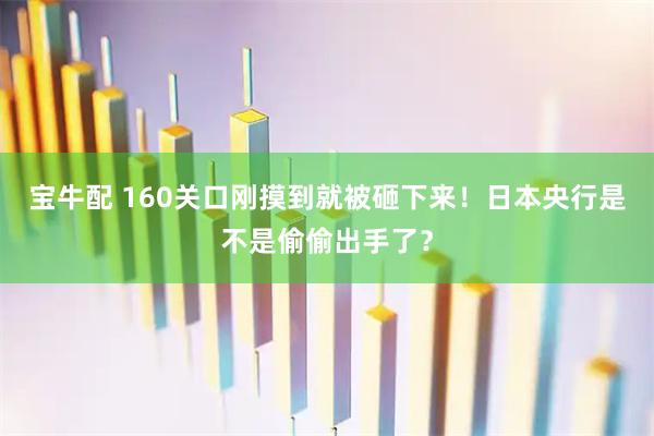 宝牛配 160关口刚摸到就被砸下来！日本央行是不是偷偷出手了？