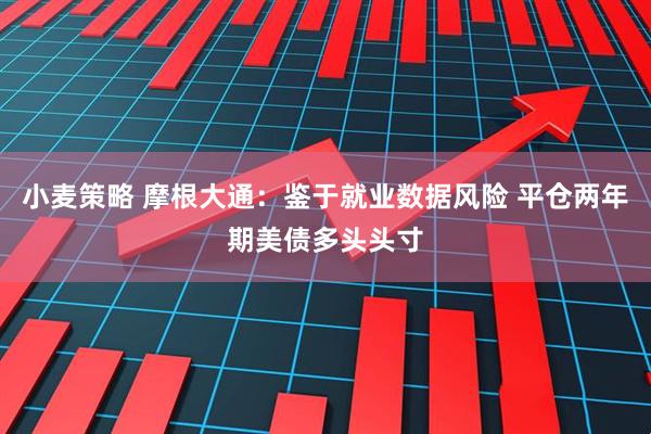 小麦策略 摩根大通：鉴于就业数据风险 平仓两年期美债多头头寸