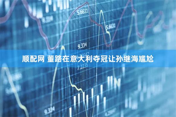 顺配网 董路在意大利夺冠让孙继海尴尬